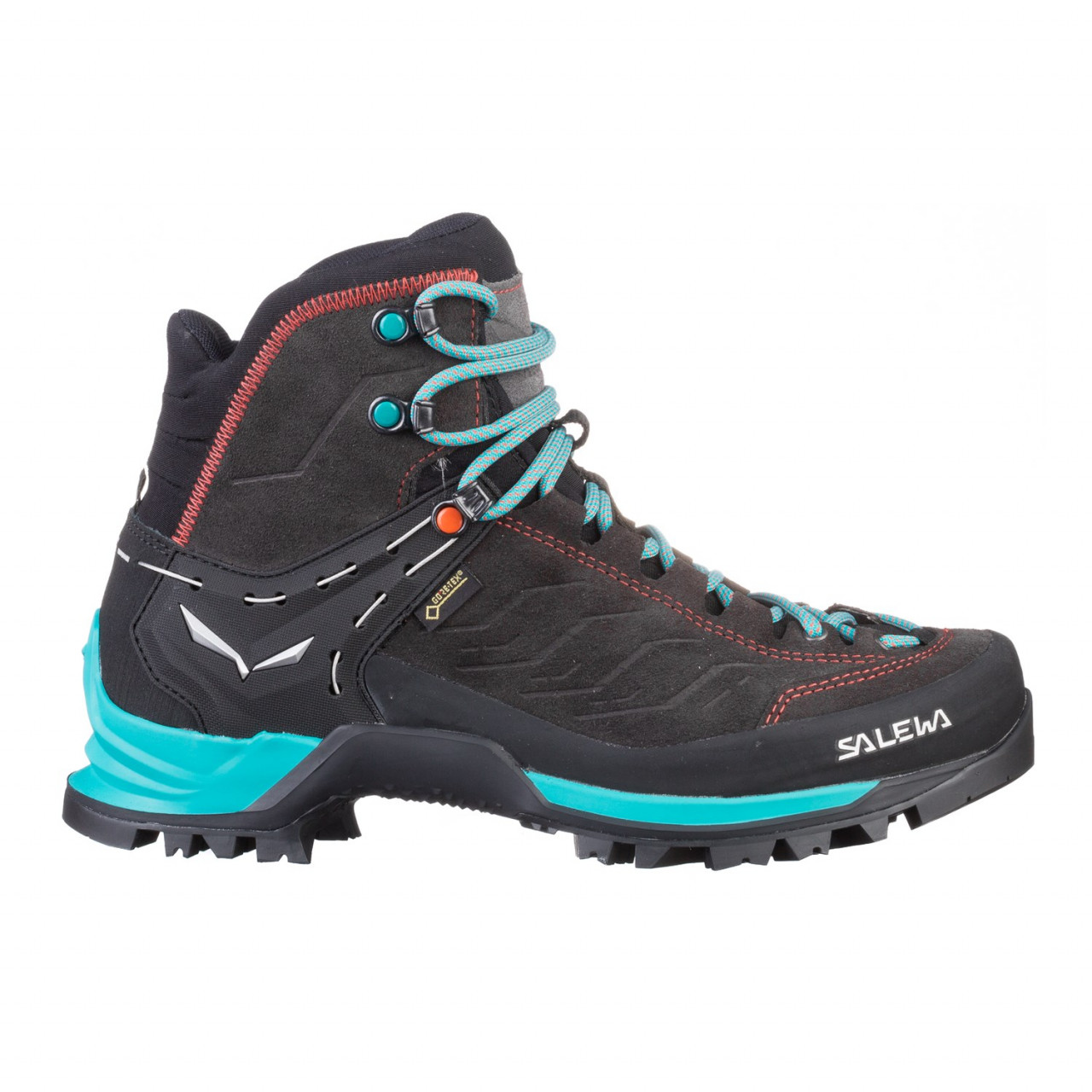 Zapatillas Trekking Mujer Chile - Salewa Mountain Trainer Mid GORE-TEX® - Negras/Verde - XTOK-78640